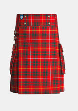 Utility_Bruce_Modern_Tartan_kilt_front_image_with_pleated_design_and_adjustable_buckles_for_men