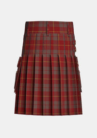 Utility_Bryce_Tartan_1537_kilt_back_image_with_pleated_design_and_adjustable_buckles_for_men