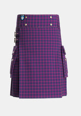 Utility_Bryson_2000_Tartan_4156_kilt_front_image_with_pleated_design_and_adjustable_buckles_for_men