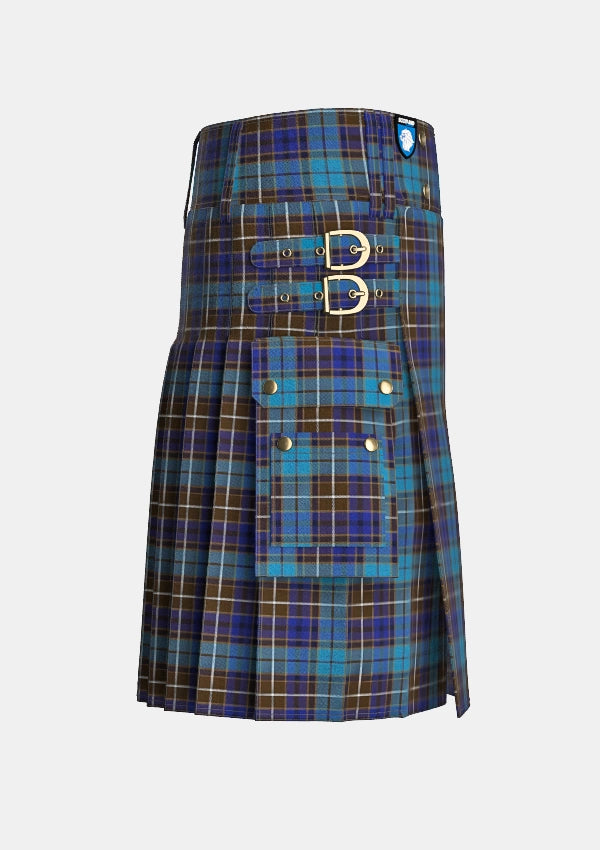 Buchanan Blue Utility Tartan Kilt