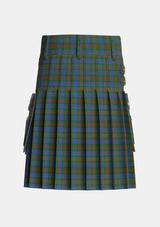 Utility_Buchanan_Hunting_Official_Tartan_604_kilt_back_image_with_pleated_design_and_adjustable_buckles_for_men