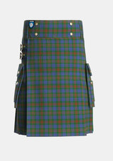 Utility_Buchanan_Hunting_Official_Tartan_604_kilt_front_image_with_pleated_design_and_adjustable_buckles_for_men