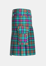 Utility_Buchanan_Inauguration_Tartan_13357_kilt_left_image_with_pleated_design_and_adjustable_buckles_for_men