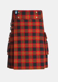 Utility_Burke_Kevin_Tartan_10418_kilt_front_image_with_pleated_design_and_adjustable_buckles_for_men