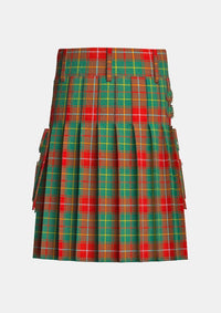Utility_Burnett_Ancient_Tartan_kilt_back_image_with_pleated_design_and_adjustable_buckles_for_men