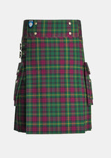 Utility_Burns_Heritage_Tartan_4515_kilt_front_image_with_pleated_design_and_adjustable_buckles_for_men