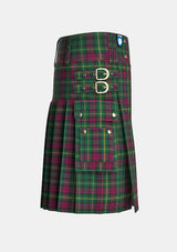 Utility_Burns_Heritage_Tartan_4515_kilt_right_image_with_pleated_design_and_adjustable_buckles_for_men