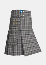 Utility_Caledonian_Bloom_Tartan_11810_kilt_side_image_with_pleated_design_and_adjustable_buckles_for_men