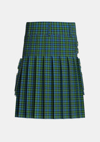 Utility_Campbell_of_Argyll_2_Tartan_9_kilt_back_image_with_pleated_design_and_adjustable_buckles_for_men