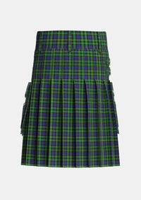 Utility_Campbell_of_Breadalbane_2_Tartan_1046_kilt_back_image_with_pleated_design_and_adjustable_buckles_for_men