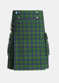 Utility_Campbell_of_Breadalbane_2_Tartan_1046_kilt_front_image_with_pleated_design_and_adjustable_buckles_for_men