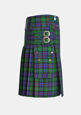 Utility_Campbell_of_Cawdor_Tartan_2_kilt_right_image_with_pleated_design_and_adjustable_buckles_for_men