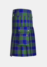 Utility_Canmore_Tartan_4450_kilt_left_image_with_pleated_design_and_adjustable_buckles_for_men