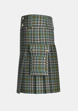 Utility_Cape_Breton_Tartan_1883_kilt_left_image_with_pleated_design_and_adjustable_buckles_for_men