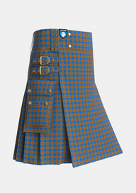 Utility_Carlisle_Ancient_Tartan_680_kilt_side_image_with_pleated_design_and_adjustable_buckles_for_men