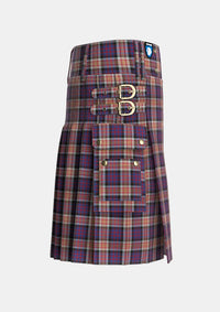 Utility_Carnegie_2_Tartan_497_kilt_right_image_with_pleated_design_and_adjustable_buckles_for_men