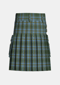 Utility_Carter_Tartan_10259_kilt_back_image_with_pleated_design_and_adjustable_buckles_for_men