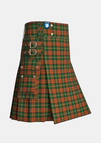 Utility_Celtic_Combat_tartan_7160_kilt_side_image_with_pleated_design_and_adjustable_buckles_for_men