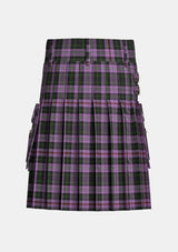 Utility_Chapman_Tartan_5924_kilt_back_image_with_pleated_design_and_adjustable_buckles_for_men