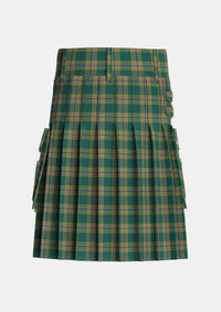 Utility_Chisholm_Colonial_Tartan_7791_kilt_back_image_with_pleated_design_and_adjustable_buckles_for_men