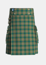 Utility_Chisholm_Colonial_Tartan_7791_kilt_front_image_with_pleated_design_and_adjustable_buckles_for_men