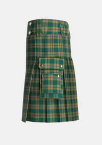 Utility_Chisholm_Colonial_Tartan_7791_kilt_left_image_with_pleated_design_and_adjustable_buckles_for_men