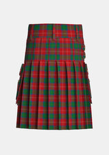 Utility_Chisholm_tartan_1454_kilt_back_image_with_pleated_design_and_adjustable_buckles_for_men