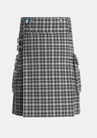 Utility_Clan_Hamilton_Society_Tartan_13703_kilt_front_image_with_pleated_design_and_adjustable_buckles_for_men