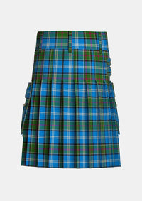 Utility_Clan_Kirkpatrick_Society_Tartan_15143_kilt_back_image_with_pleated_design_and_adjustable_buckles_for_men