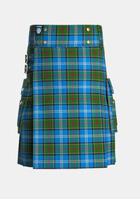 Utility_Clan_Kirkpatrick_Society_Tartan_15143_kilt_front_image_with_pleated_design_and_adjustable_buckles_for_men
