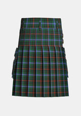 Utility_Clan_McKean_Tartan_kilt_back_image_with_pleated_design_and_adjustable_buckles_for_men