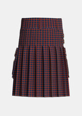 Utility_Clark_Red_1_Tartan_329_kilt_back_image_with_pleated_design_and_adjustable_buckles_for_men