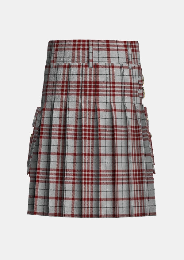 Utility_Clayton_Dress_Tartan_4529_kilt_back_image_with_pleated_design_and_adjustable_buckles_for_men