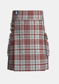 Utility_Clayton_Dress_Tartan_4529_kilt_front_image_with_pleated_design_and_adjustable_buckles_for_men