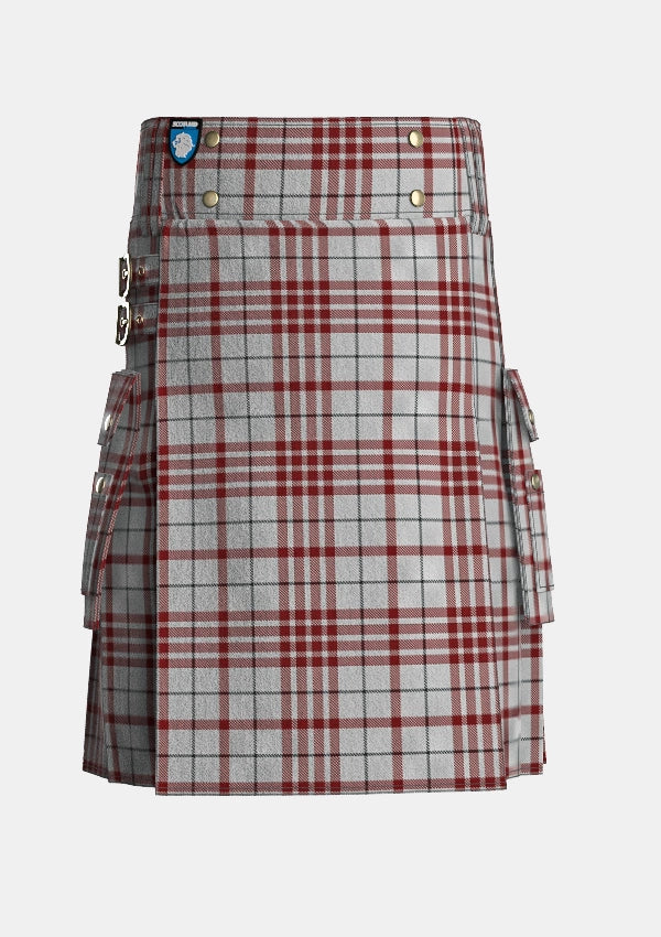 Utility_Clayton_Dress_Tartan_4529_kilt_front_image_with_pleated_design_and_adjustable_buckles_for_men