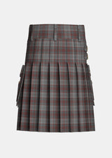 Utility_Clyde_Tartan_1296_kilt_back_image_with_pleated_design_and_adjustable_buckles_for_men