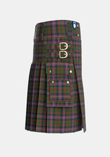 Utility_Cochrane_1974_Tartan_977_kilt_right_image_with_pleated_design_and_adjustable_buckles_for_men