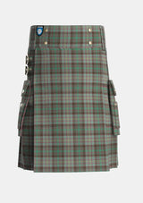 Utility_Cochrane_Hunting_Tartan_11165_kilt_front_image_with_pleated_design_and_adjustable_buckles_for_men