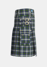 Utility_Cockburn_of_Ormiston_Dress_Tartan_1579_kilt_right_image_with_pleated_design_and_adjustable_buckles_for_men