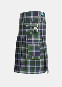 Utility_Cockburn_of_Ormiston_Dress_Tartan_1579_kilt_right_image_with_pleated_design_and_adjustable_buckles_for_men