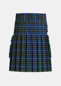 Utility_Colgan_Personal_Tartan_2403_kilt_back_image_with_pleated_design_and_adjustable_buckles_for_men