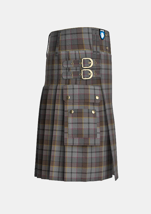 Utility_Collier_Francis_Tartan_13875_kilt_right_image_with_pleated_design_and_adjustable_buckles_for_men