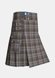 Utility_Collier_Francis_Tartan_13875_kilt_side_image_with_pleated_design_and_adjustable_buckles_for_men