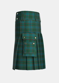 Utility_Conlon_Tartan_6946_kilt_left_image_with_pleated_design_and_adjustable_buckles_for_men