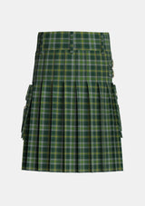 Utility_Connell_Hunting_Tartan_13944_kilt_back_image_with_pleated_design_and_adjustable_buckles_for_men