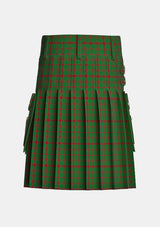 Utility_Connell_Tartan_3066_kilt_back_image_with_pleated_design_and_adjustable_buckles_for_men