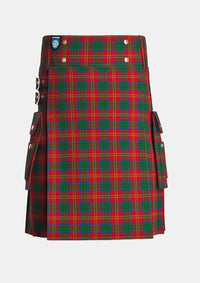 Utility_Connolly_Dress_Tartan_7356_kilt_front_image_with_pleated_design_and_adjustable_buckles_for_men
