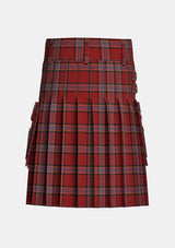 Utility_Conroy_Tartan_1626_kilt_back_image_with_pleated_design_and_adjustable_buckles_for_men