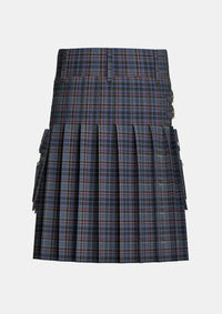 Utility_Conway_Tartan_11971_kilt_back_image_with_pleated_design_and_adjustable_buckles_for_men