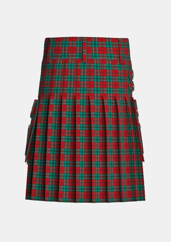 Utility_Cook_Tartan_3403_kilt_back_image_with_pleated_design_and_adjustable_buckles_for_men